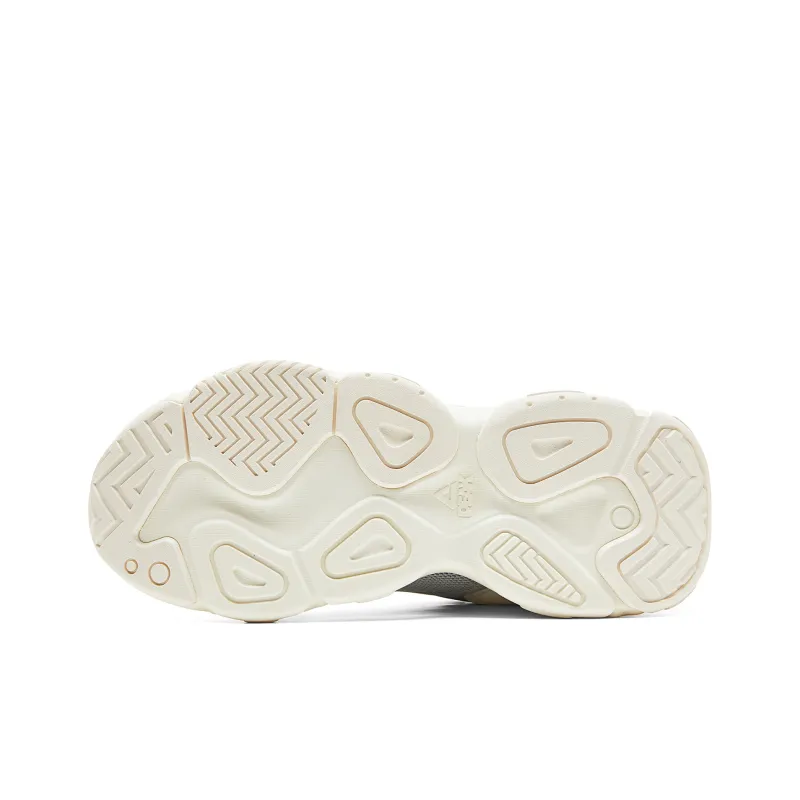 PEAK Classic Heritage Low-Top Casual Shoes Women's Pale Gray Rice White-5