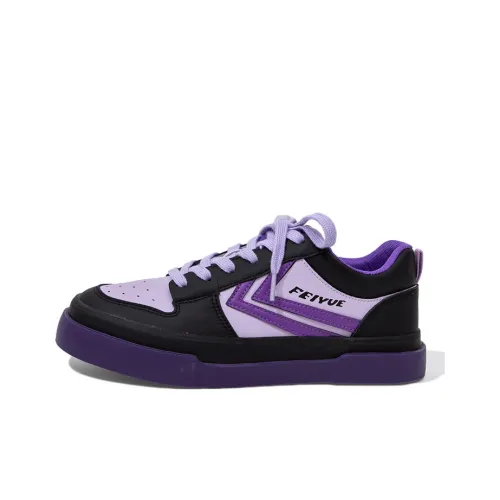 Feiyue Skateboard Shoes Women's Low-Top Purple/Black