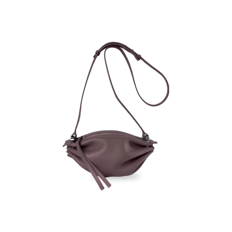 BONASTRE Soft Leather Crossbody Bag, Shoulder Bag Women's Burgundy Color-0