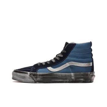 Vans Vault Ua Og Sk8 Hi Lx Stressed Navy Blue