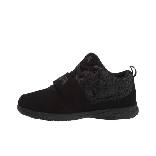 fila Marathon Cushioning Wear Resistant Low Top Running Shoes Unisex Black