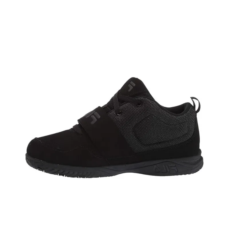 FILA Cushioning Wear Resistant Low Top Running Shoes Unisex Black-0