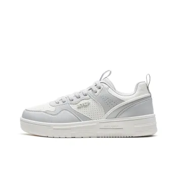XTEP Low Top Skateboard Shoes Men's Moonstone Gray/Sail White