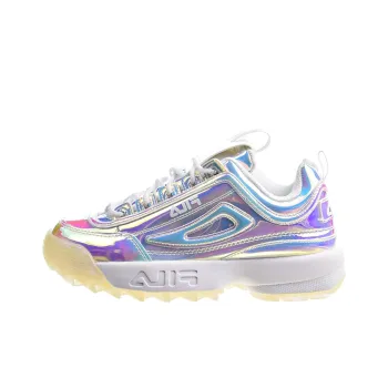 FILA Disruptor Cushioning Wear-Resistant Low-Top Casual Shoes Women's White