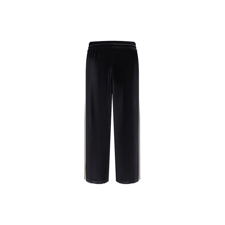 LIUREGALI Casual Pants Unisex Black-1