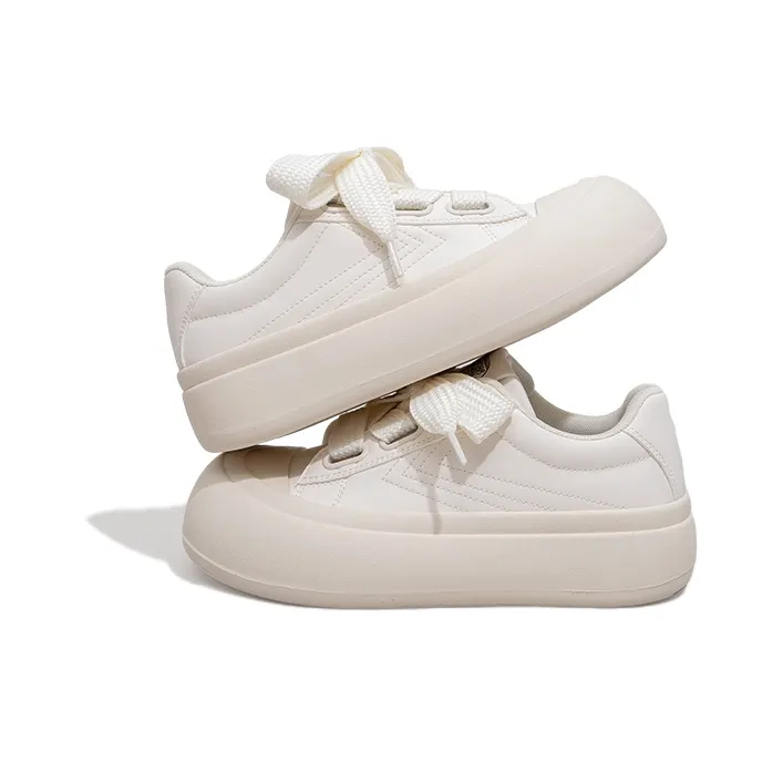 Feiyue Anti-Slip Wear-Resistant Low-Top Skateboard Shoes Women's Beige-1