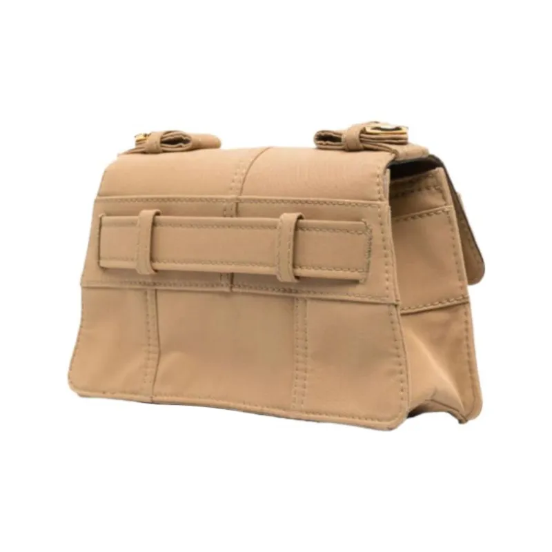MOSCHINO Cotton Crossbody Bag Small Size Unisex Light Brown-1