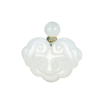 Jade Said Hetian Jade Pendants Unisex White Jade