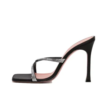 AMINA MUADDI Adriana 100mm Crystal embellished Mules Women's