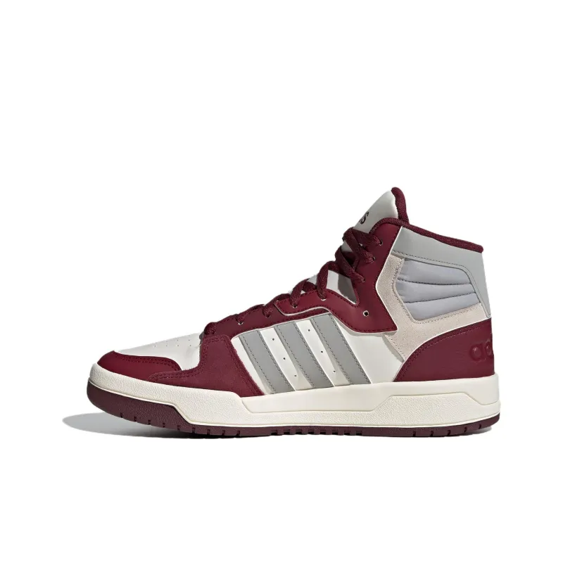 Adidas Neo Entrap Mid Anti Slip Wear Resistant Mid Top Skateboard Shoes Unisex White Umber-0