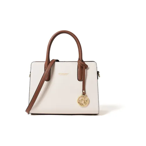 RED DRAGONFLY Cow Leather Big Tote Mom Bag Crossbody Bucket Bag Handbag Women's Apricot