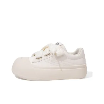 Feiyue Anti Slip Wear Resistant Low Top Skateboard Shoes Women's Beige
