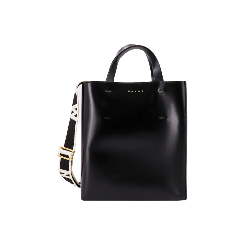 MARNI Borsa Museo Piccola In Pelle Nera-0