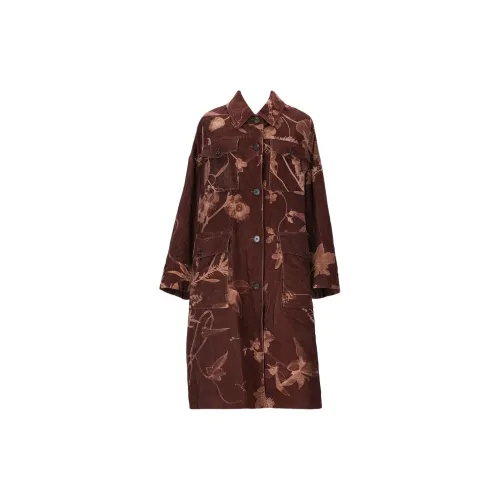 DRIES VAN NOTEN Coats Women's Brown