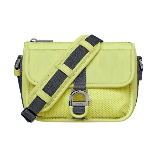 DIOR Nylon Shoulder Bag, Crossbody Bag Mini Unisex Yellow