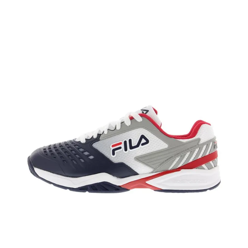 FILA Axilus 2 Cushioning Wear Resistant Low Top Tennis Shoes Men's Blue White-0
