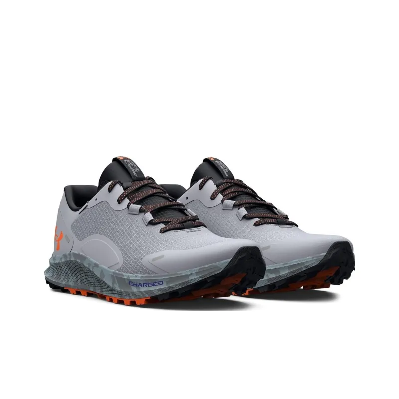 Under Armour Charged Bandit Trail 2 Slip Resistant Low Top Running Shoes Men's Gray-2