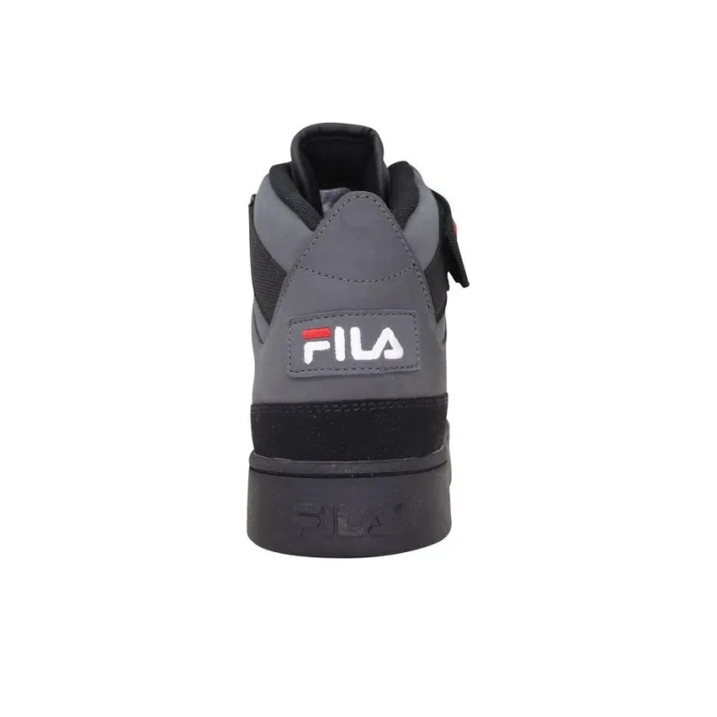 FILA V-10 Lux Csrk Slip-Resistant Cushioning Mid-Top Skateboard Shoes Men's Black-2