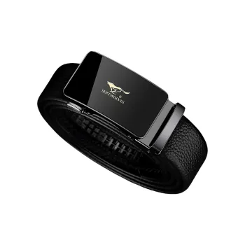 SEPTWOLVES Cow Leather Leather Belts Men's Width: 3.5cm