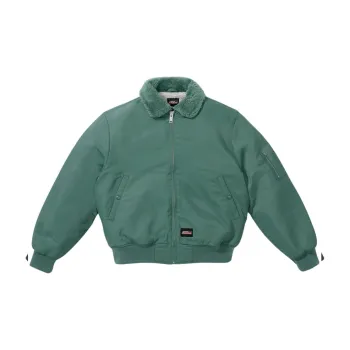 Supreme Dickies Fur Collar Bomber Jacket Green