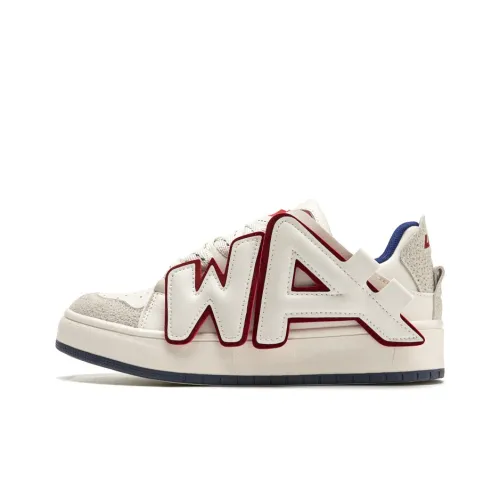 WARRIOR Skateboard Shoes Women's Low-Top Red/Blue