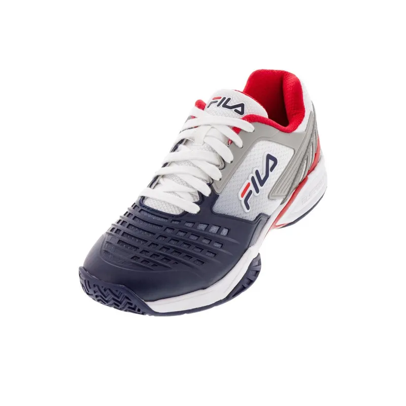 FILA Axilus 2 Cushioning Wear Resistant Low Top Tennis Shoes Men's Blue White-2