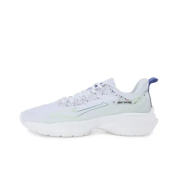 Erke Low Top Running Shoes Men's True White Turquoise Blue