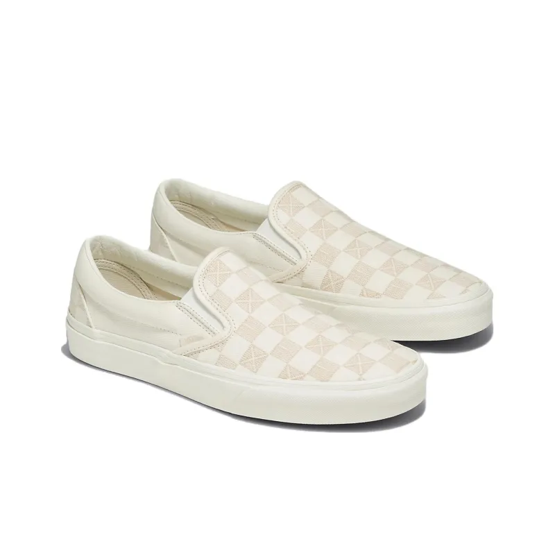 Vans Classic Slip On Stitch Checkerboard 'Beige'-1