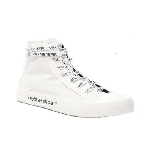 ISTEP High Top Canvas Shoes Women's White-1