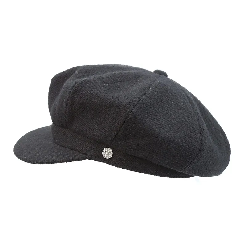 MARJAKURKI Sheep Wool Hats & Caps Square Round Face Adjustable Atmosphere Greeting Card Shopping Bag Miyazaki Women's-1