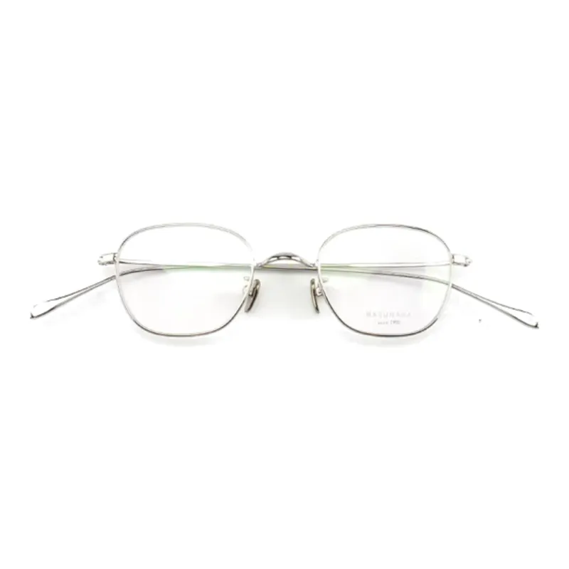 MASUNAGA Titanium Irregular Shape Eyeglass Frames Unisex Multicolor-9
