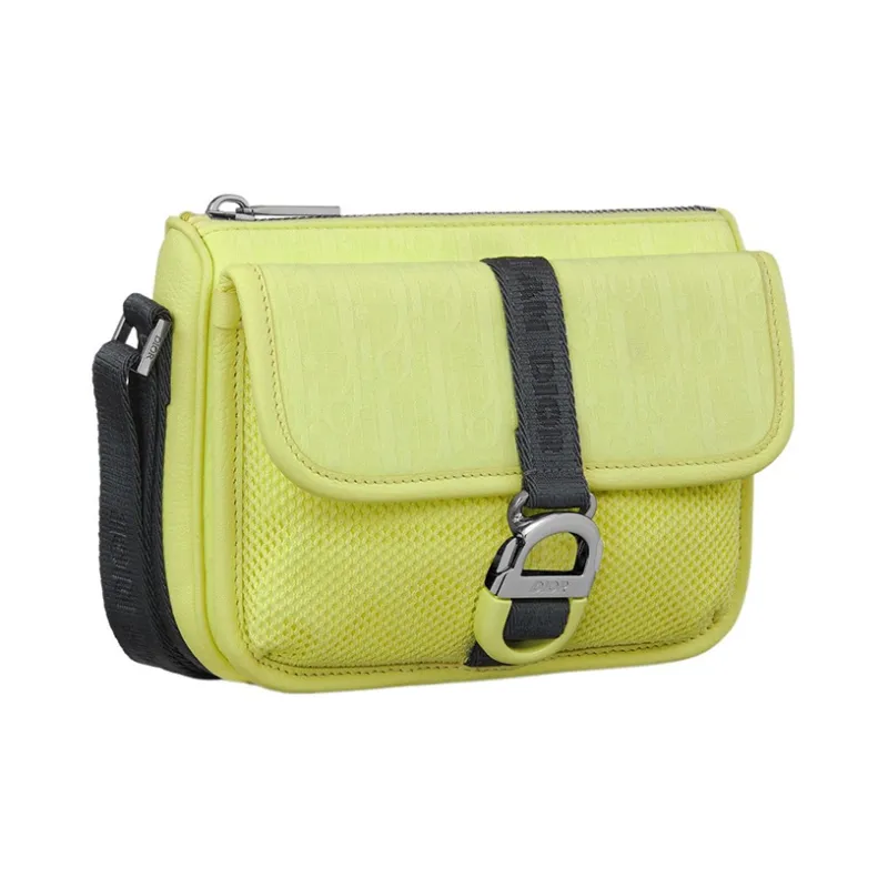 DIOR Nylon Shoulder Bag, Crossbody Bag Mini Unisex Yellow-2