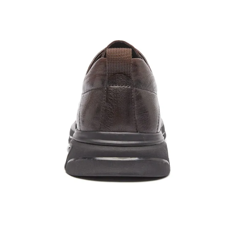 PLO CART Men's Casual Shoes Men Low Top Black/Brown-8
