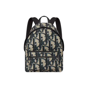 DIOR Smooth Cow Leather Detail Backpack Men's Beige & Black