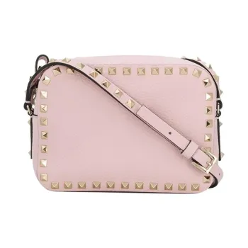 Valentino Leather Camera Bags Crossbody Bag Shoulder Bag Women's Pink