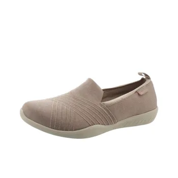 Skechers Newbury St Wear resistant And Lightweight Low Top Casual Shoes Women's Gray White