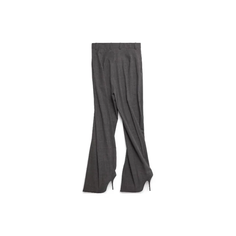 Balenciaga Knife Tailored Heeled Pants 'Grey'-1