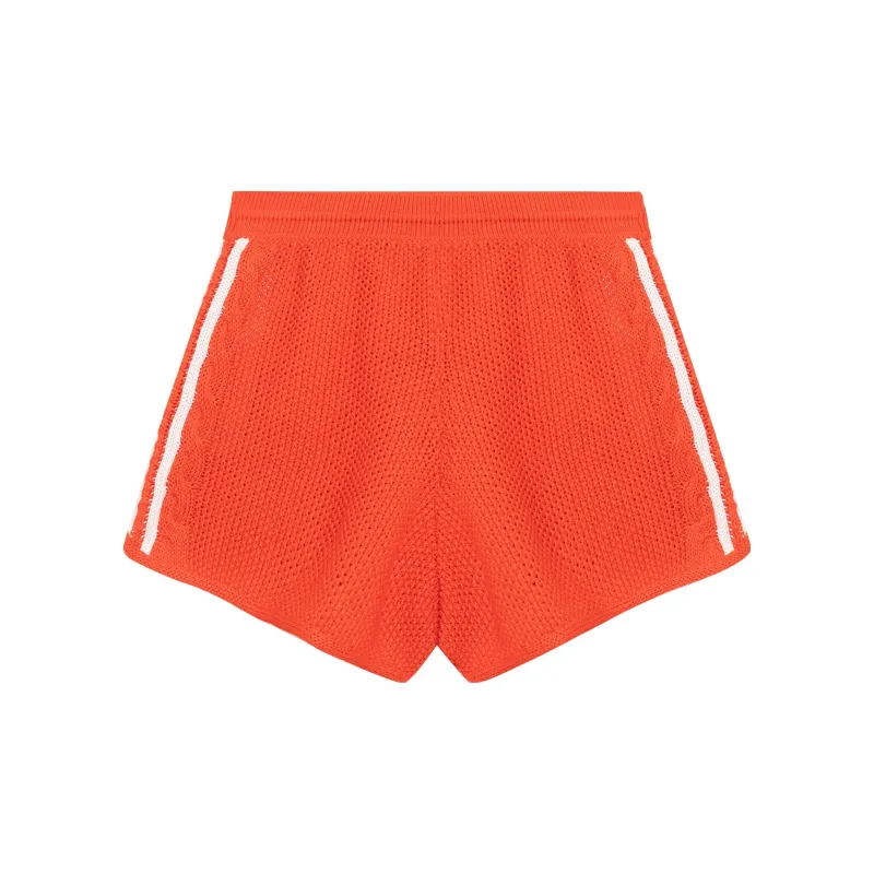 GUCCI X Adidas Knit Shorts Red-1