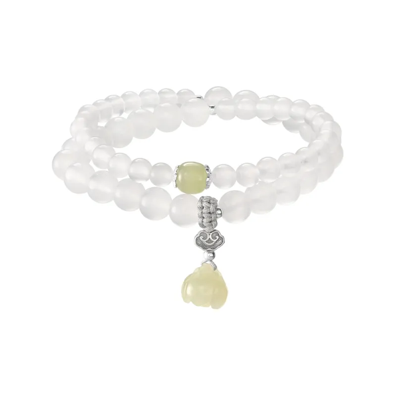 VIVIWELL Bracelets White Jade Unisex-0