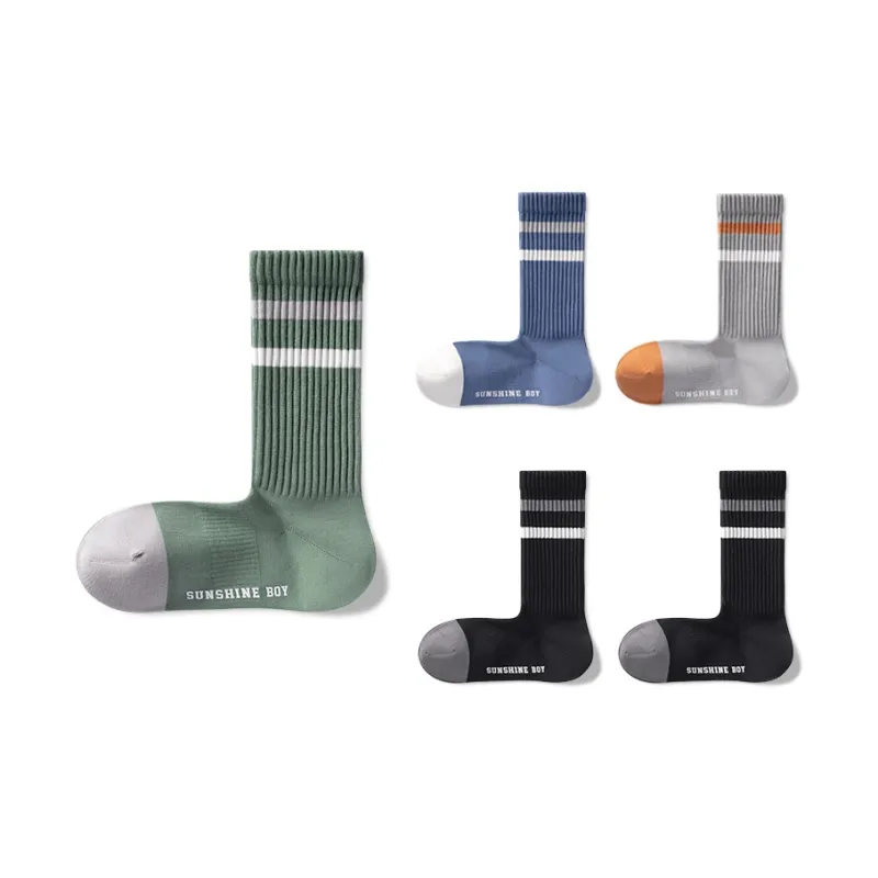B&C.Room Mid Calf Socks Fall Winter Men's 5 Pack-14