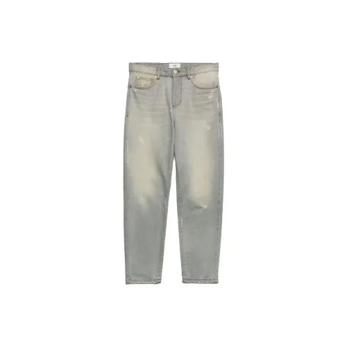 AMI Paris Logo-patch Organic Cotton Jeans