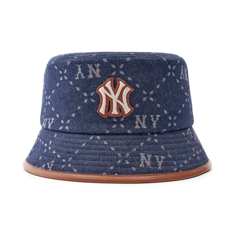MLB Cotton Bucket Hats Kids' Denim Blue-1