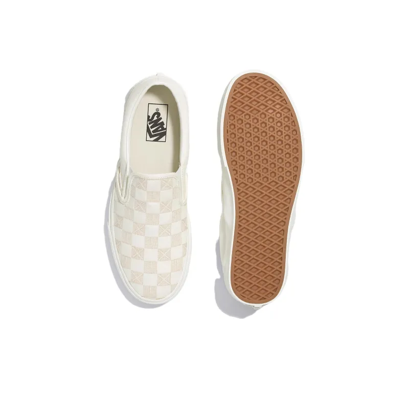 Vans Classic Slip On Stitch Checkerboard 'Beige'-3