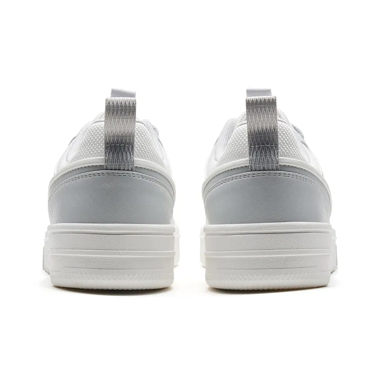 XTEP Low-Top Skateboard Shoes Men's Moonstone Gray/Sail White-4