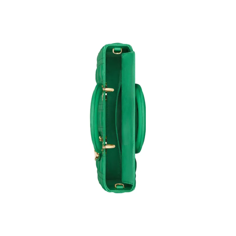 DIOR Lady D-JOY Lambskin Crossbody Handbags Medium Size Women's Moss Green-4