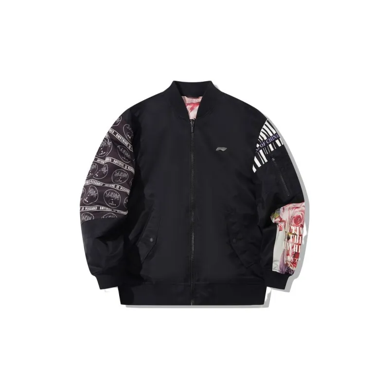 Pleasures X LiNing Jackets Men Black-1