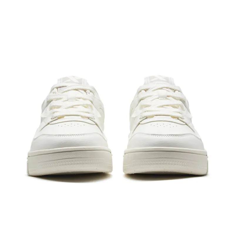 XTEP Alfalfa White Wear resistant And Lightweight Low Top Skateboard Shoes Men's Sail White-4