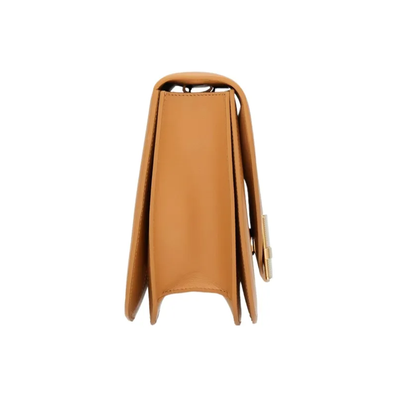 FERRAGAMO Zebra Print Calfskin Shoulder Bag, Crossbody Bag Medium Size Women's Light Camel-2