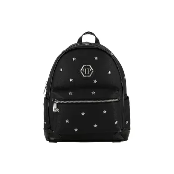 PHILIPP PLEIN Polyester Backpack Unisex Black
