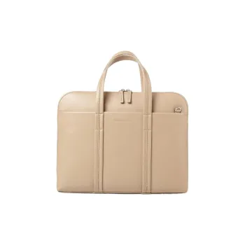 SAMSONITE Polyurethane Briefcase Laptop Bag Shoulder Bag Crossbody Bag Handbag Unisex Beige